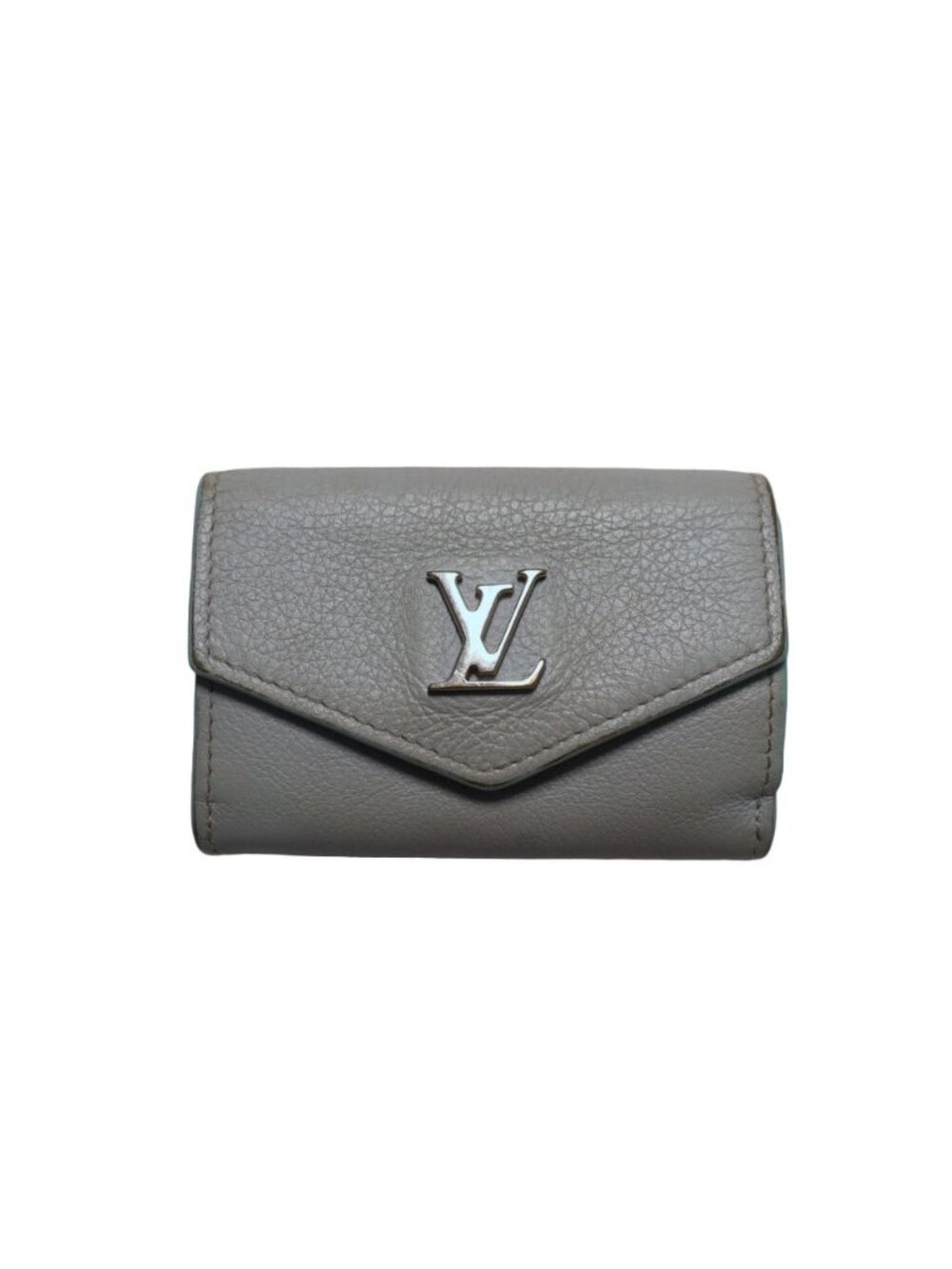 Louis Vuitton Portefeuille Lock Mini Leather Trifold Wallet